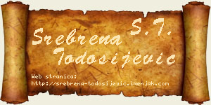 Srebrena Todosijević vizit kartica